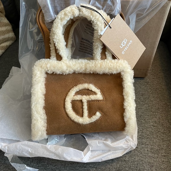 small silver telfar bolsa